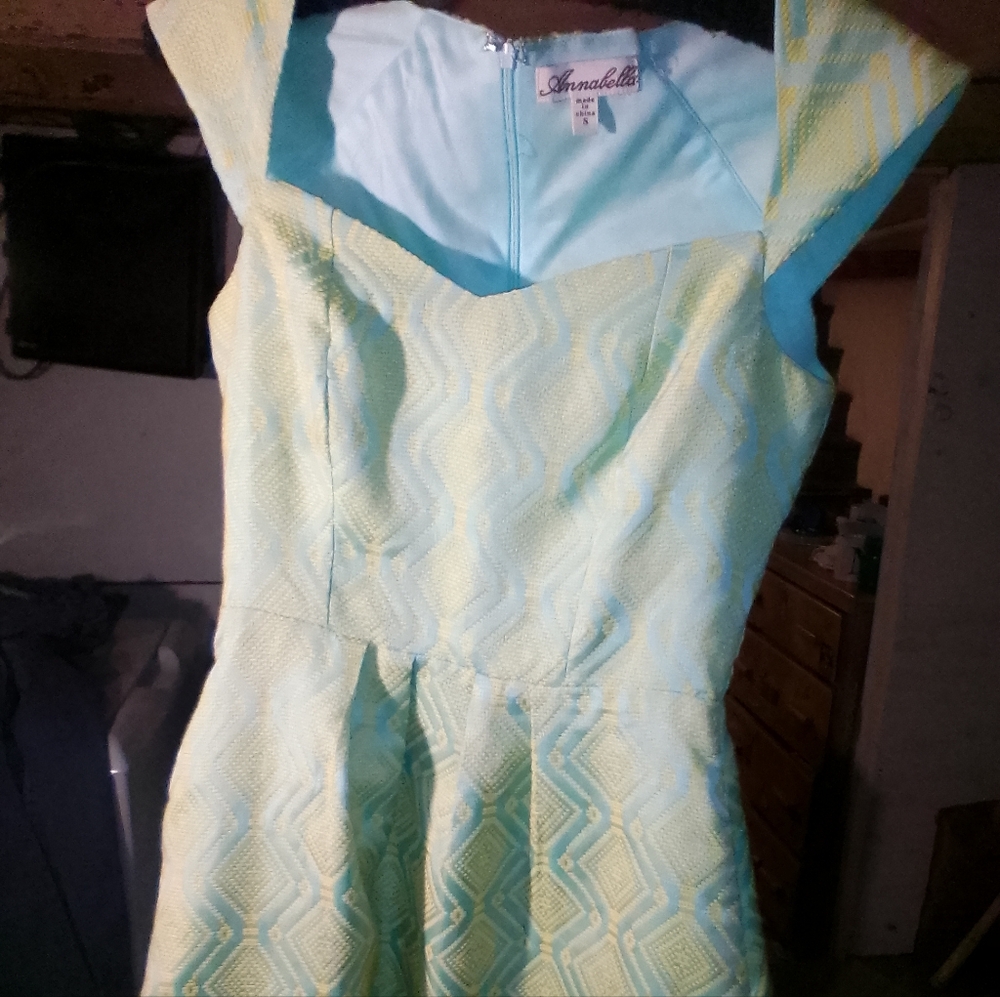 Annabelle Yellow and Blue Dress